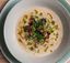 Brotsuppe mit Essiggurkerln, Speck, Senf, Miso und Hanföl Brotsuppe mit Essiggurkerln, Speck, Senf, Miso und Hanföl