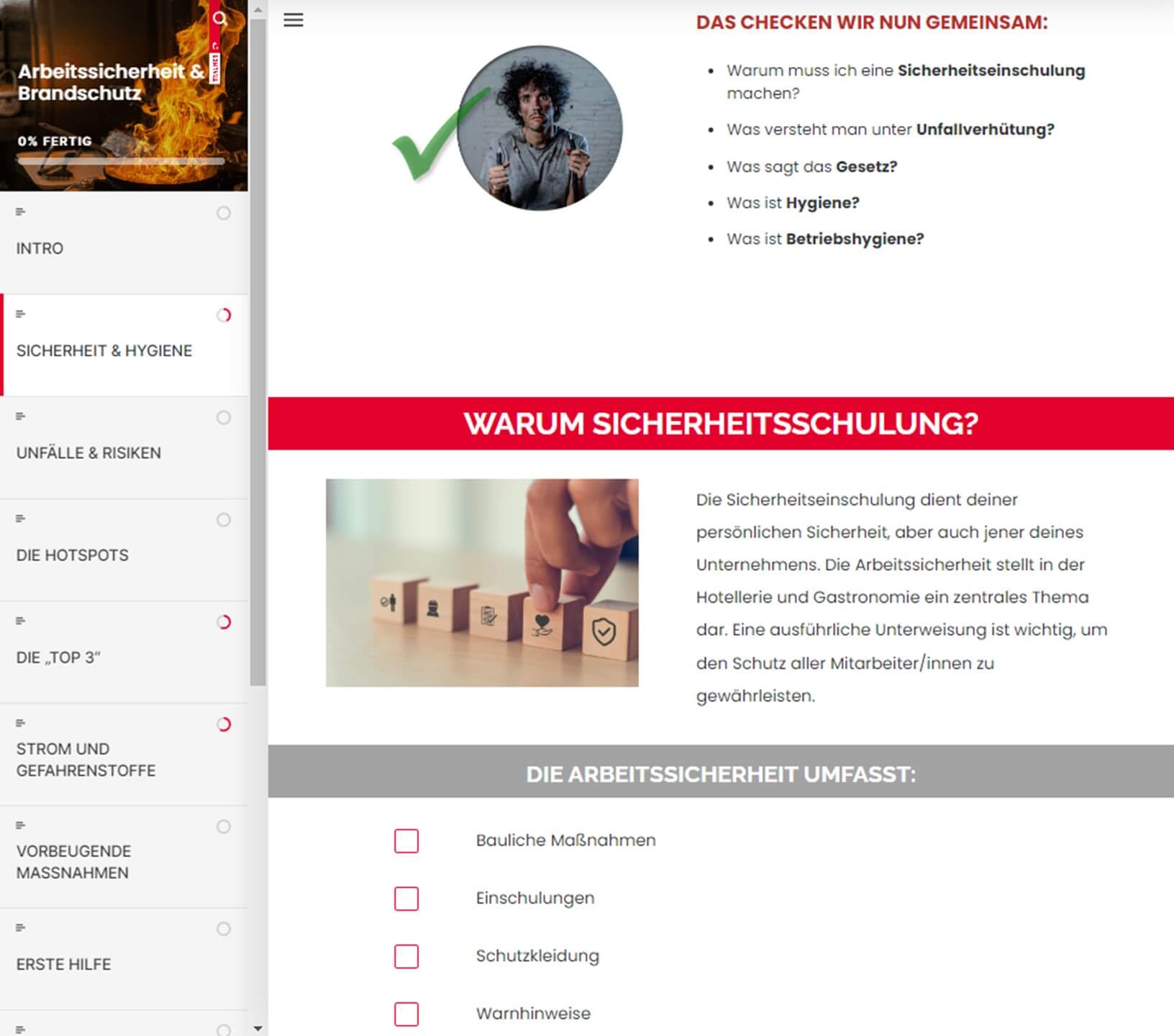 Arbeitssicherheit & Brandschutz | E-Learning (Online-Kurs) 👷🏼