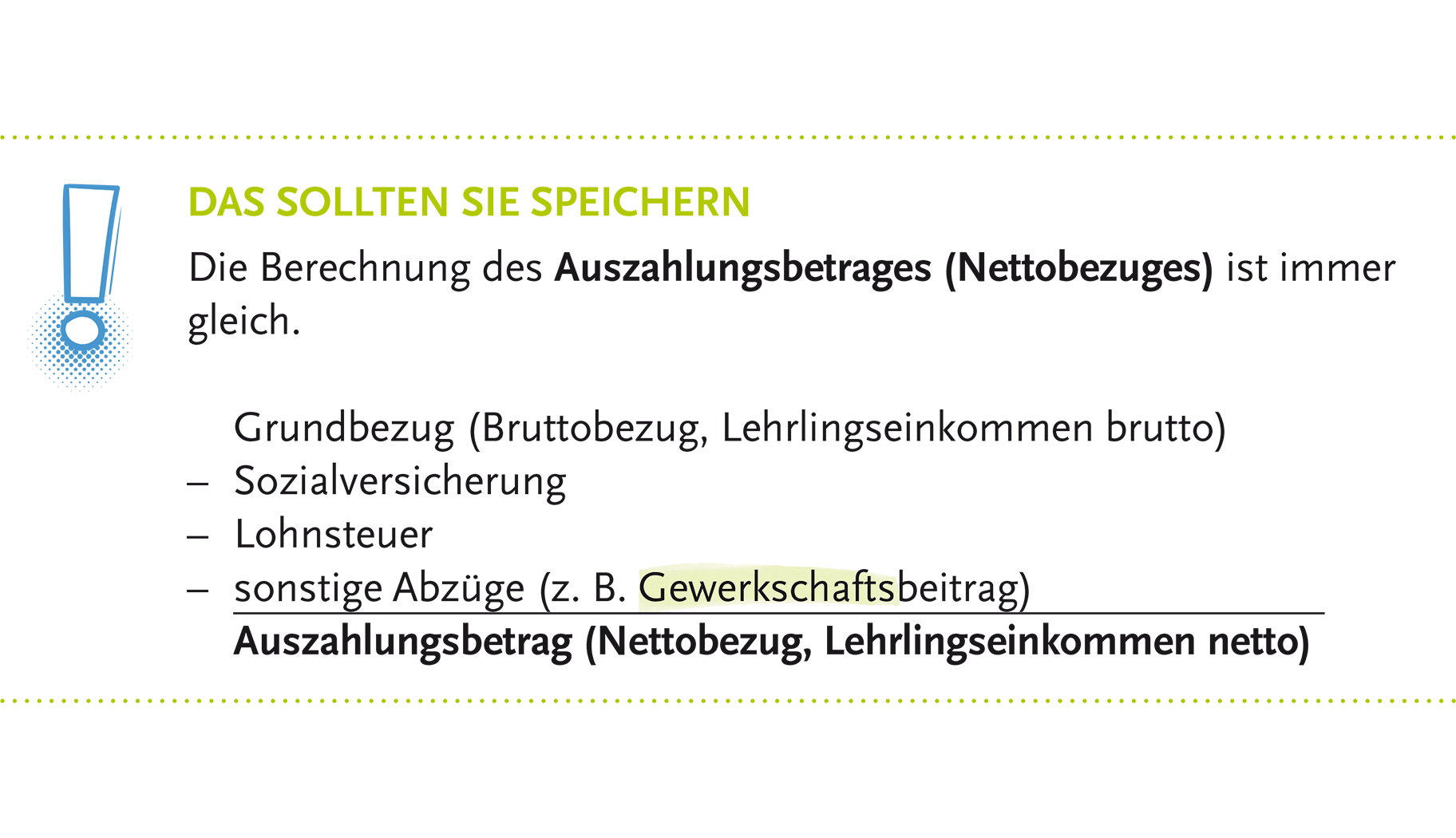 Besonders wichtiges wird mit Merksätzen hervorgehoben 