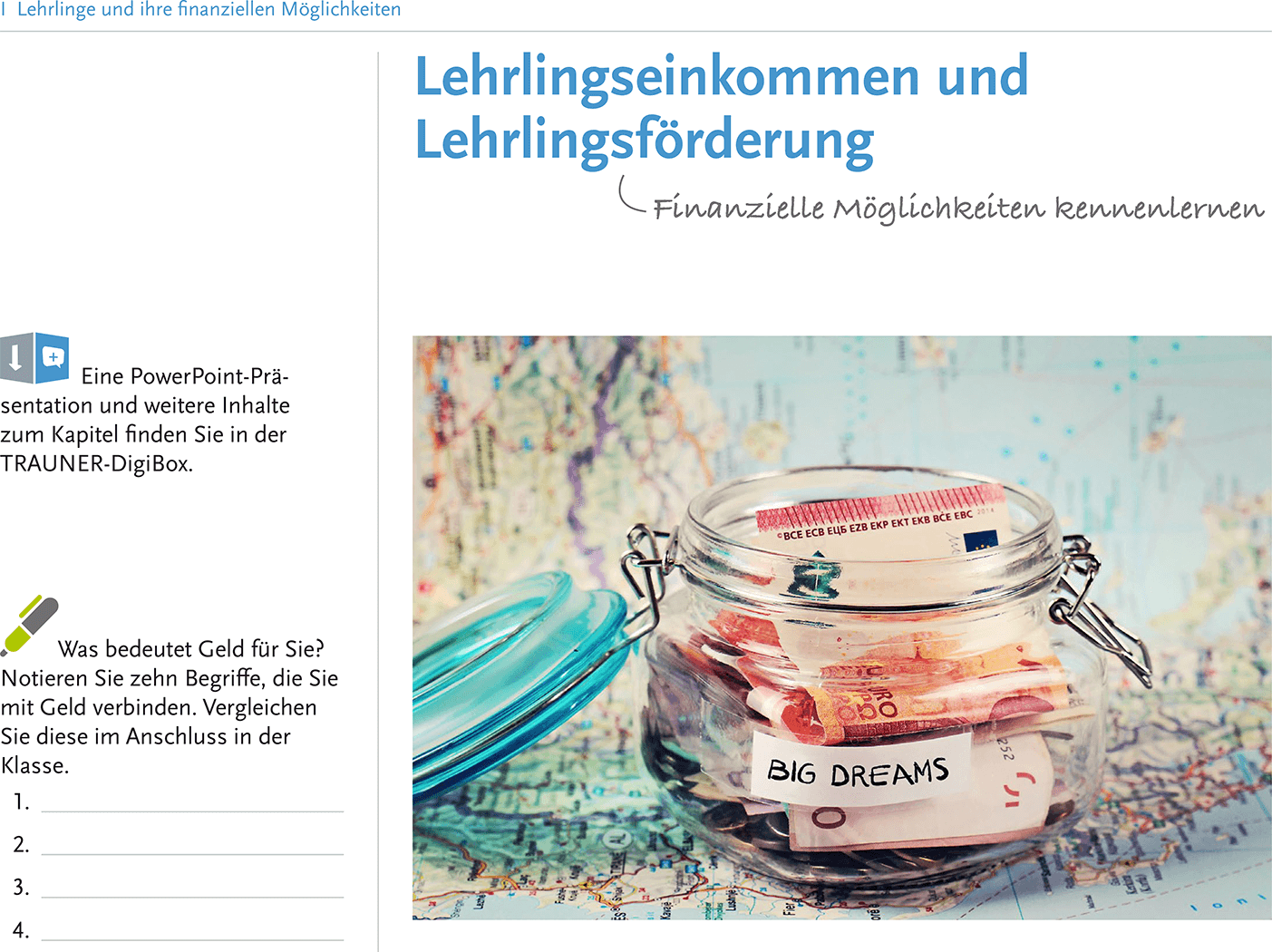 Mit praktischen Aufgaben aktiv in die Kapitel einsteigen und einen Bezug zum Thema herstellen