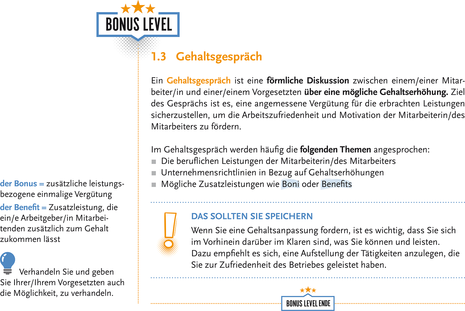 Für differenzierte Lernangebote: Inhalte, die über den „Basislernstoff“ hinausgehen