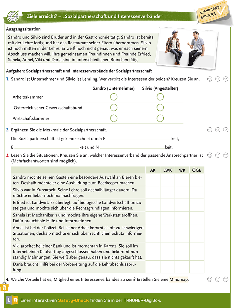 Kompetenzerwerb am Ende jedes Kapitel überprüfen – direkt im Buch und digital Kompetenzerwerb am Ende jedes Kapitel überprüfen – direkt im Buch und digital