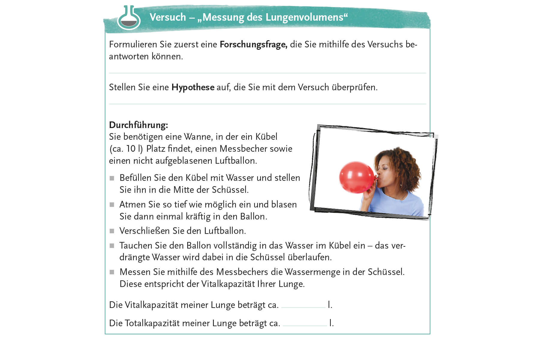 Versuche machen Inhalte begreifbar