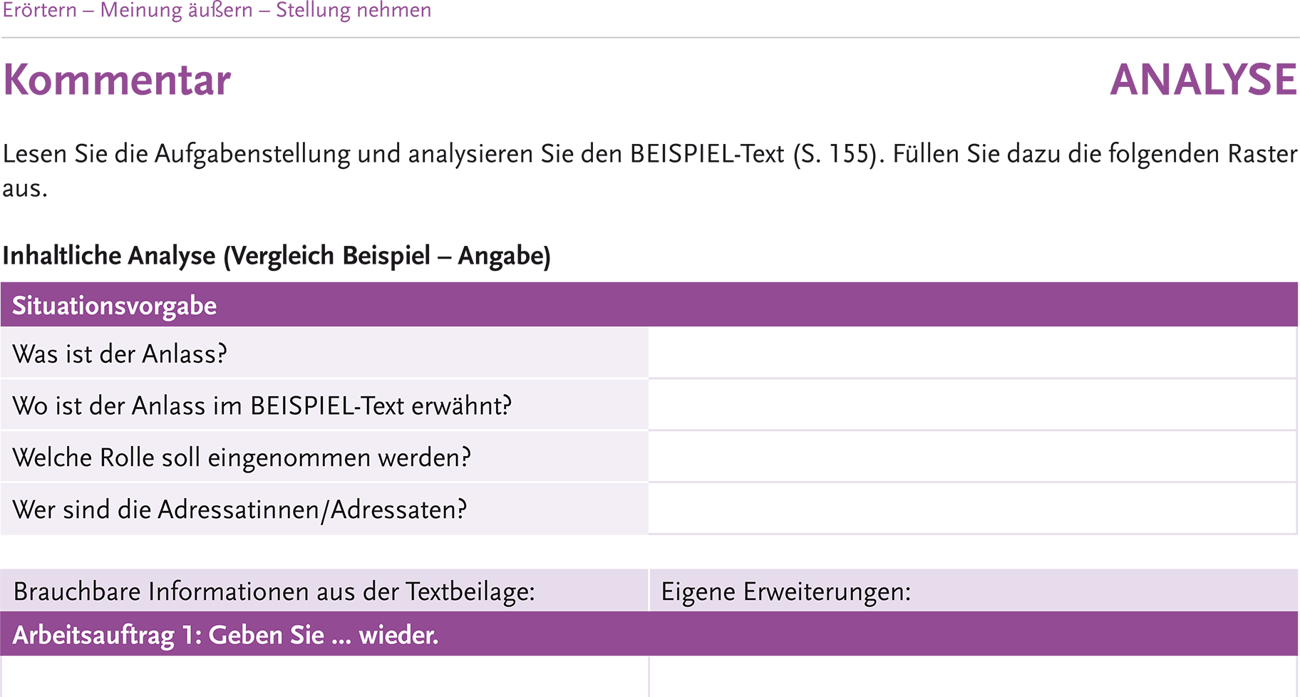 An Beispieltexten lernen