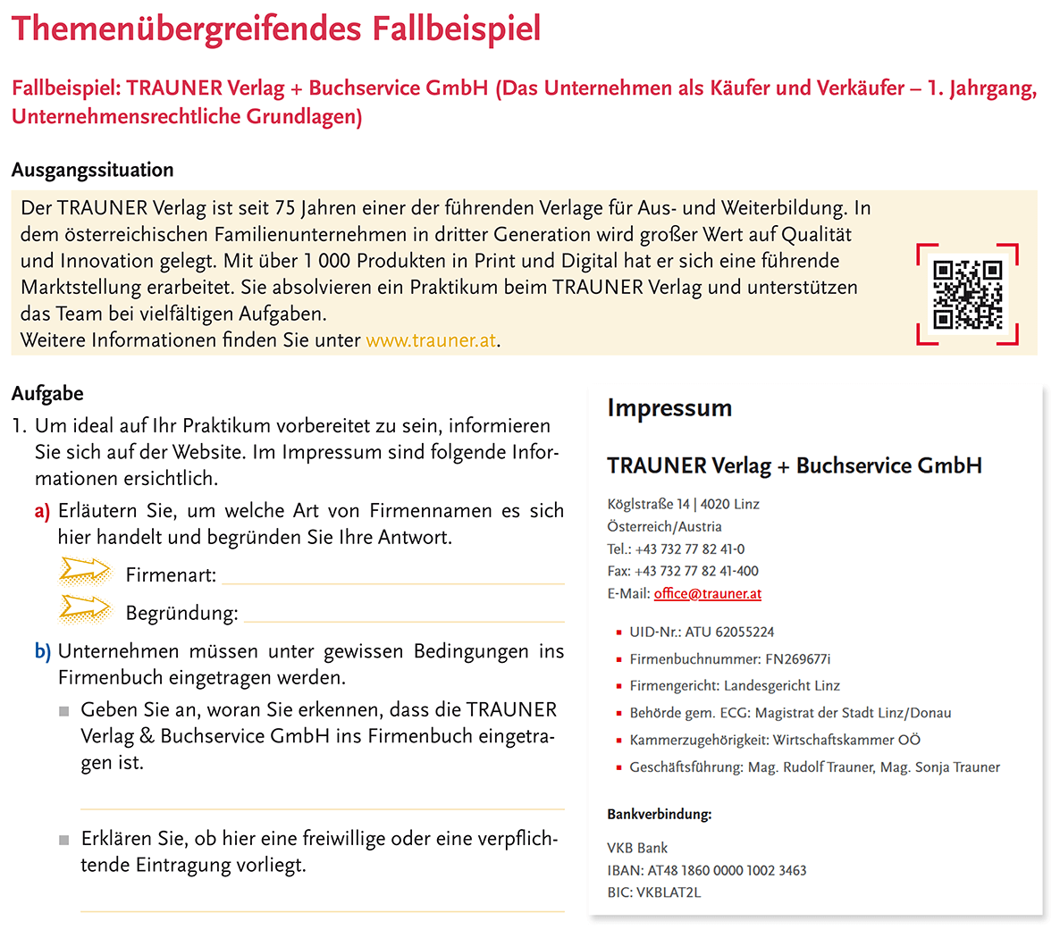 Themenübergreifende Fallbeispiele fördern ein vernetztes Denken der Schüler/innen