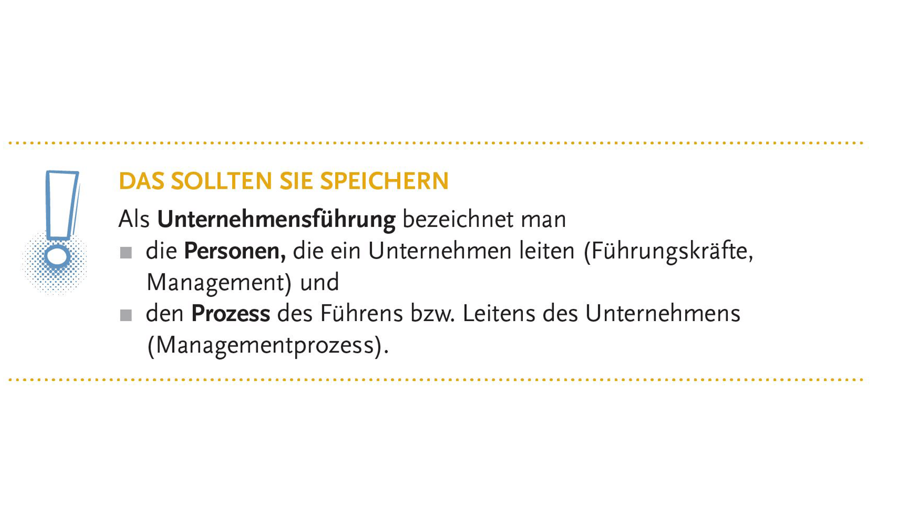 Kompakte Merksätze unterstützen die Schüler/innen beim Lernen