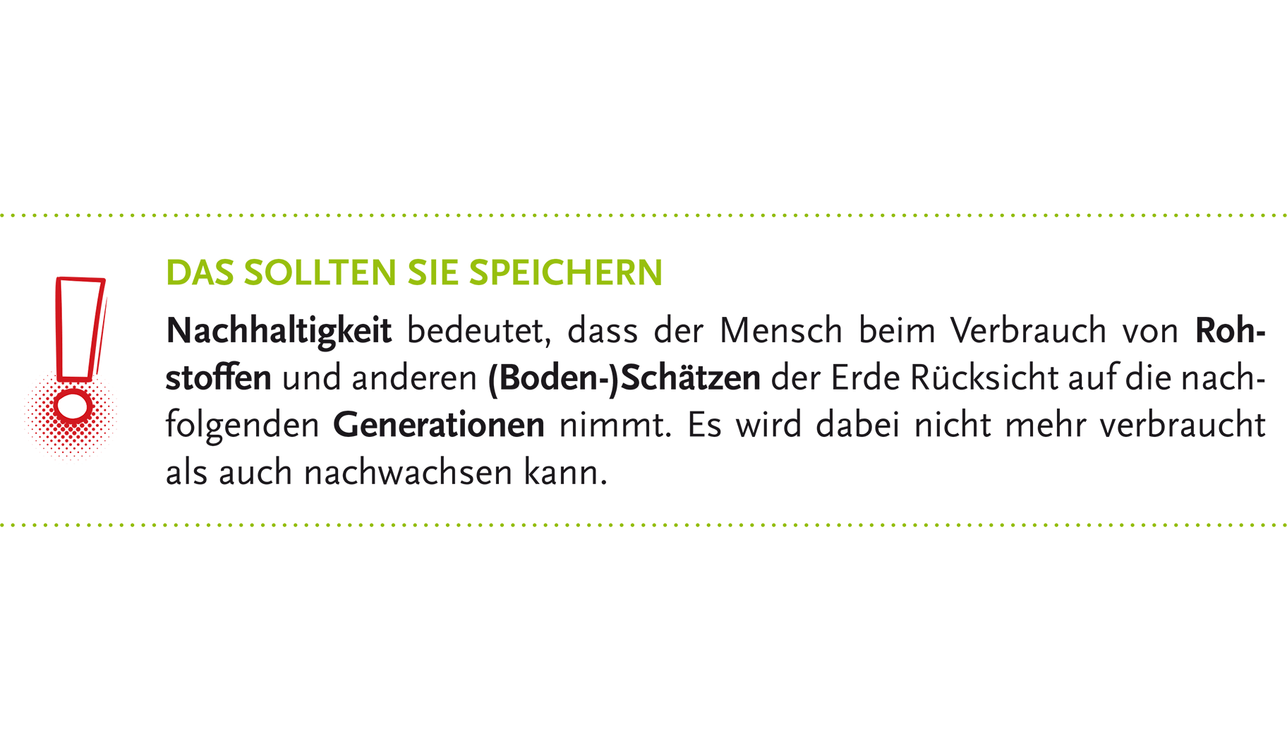 Kompakte Merksätze unterstützen die Schüler/innen beim Lernen