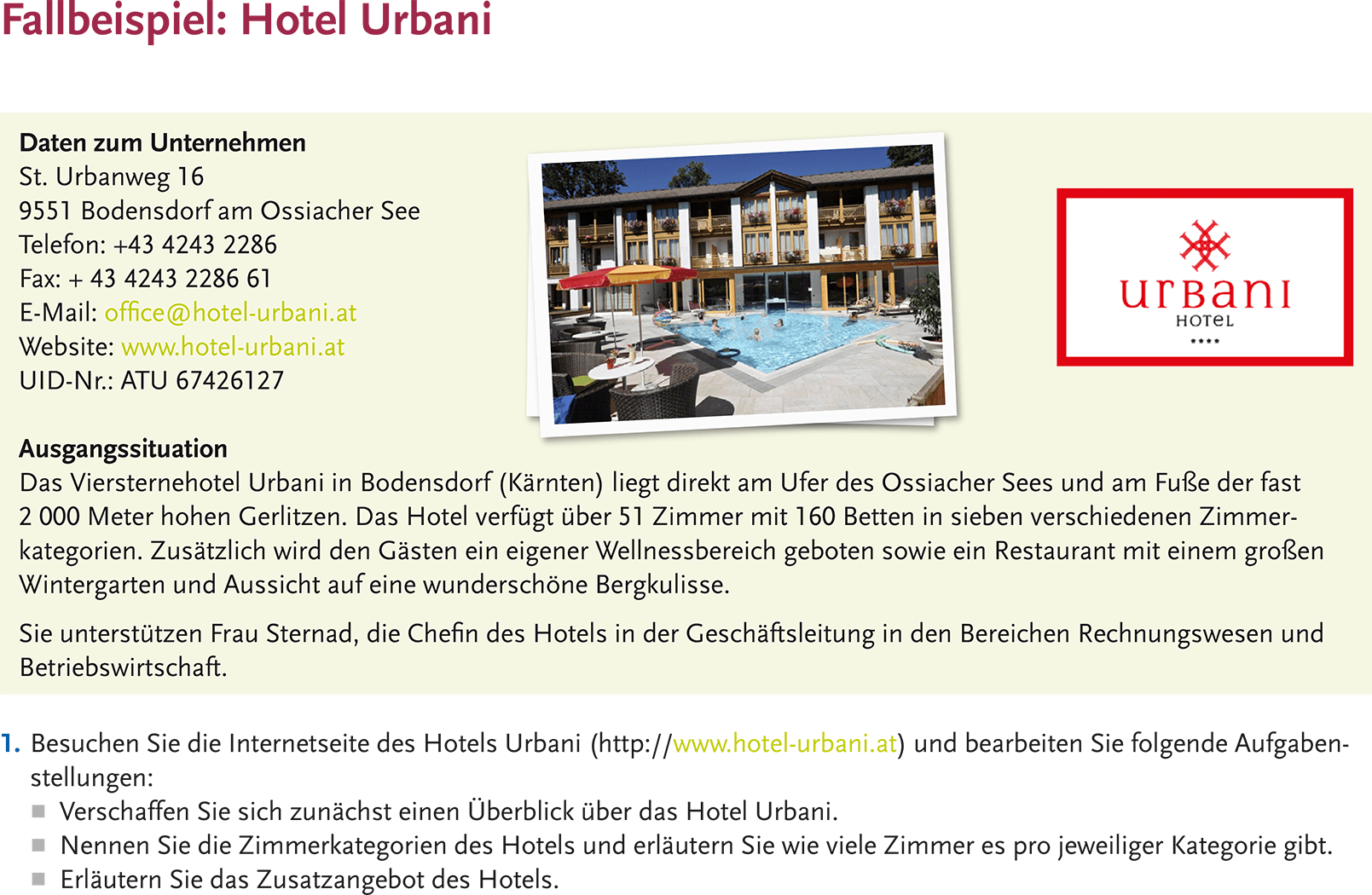 Zahlreiche Aufgabenstellungen und Fallbeispiele ermöglichen RW aus verschiedenen Perspektiven