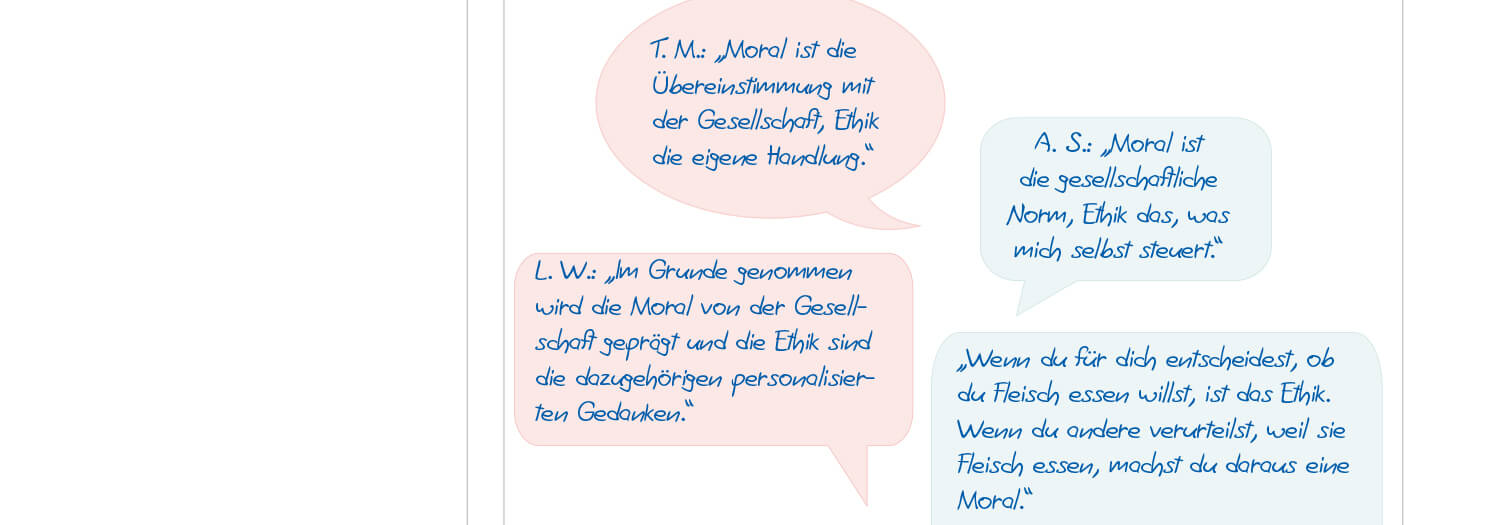 Diskutieren, die eigene Meinung hinterfragen, Fachwissen mit dem Alltagswissen kombinieren  Diskussionsaufgaben