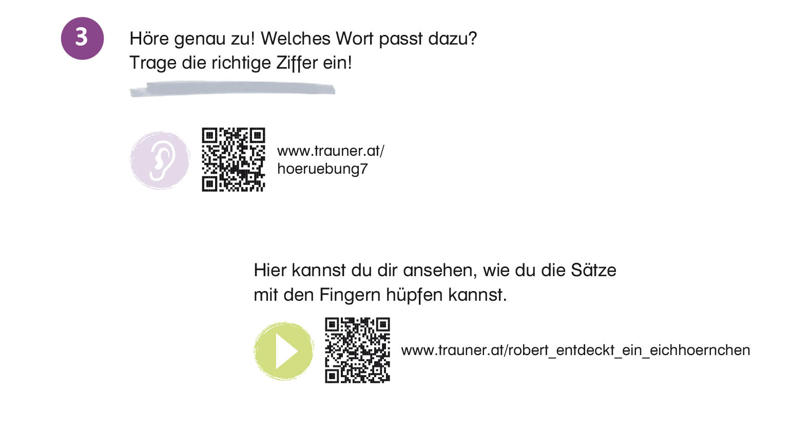 Informatische Bildung: Mithilfe von QR-Codes im Buch Videos und Hörübungen abrufen
